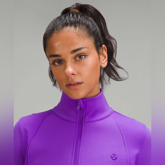 Lululemon•Wind-Resistant Golf Jacket•Mixed Material Full Zip•Atomic Purple•NEW•6 - Picture 3 of 16